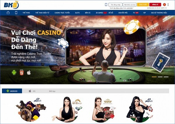 Trải nghiệm Casino trực tuyến chân thực tại BK88